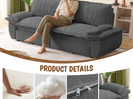 Queen Pull Out Bed, 3 In 1 Convertible Sleeper Sofa