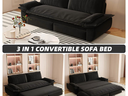 Queen Pull Out Bed, 3 In 1 Convertible Sleeper Sofa