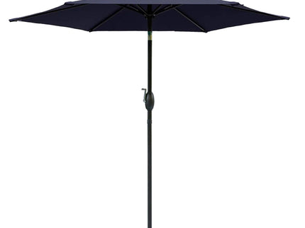 Umbrella With Crank Lift & Tilt, UV-Resistant Canopy For Patio