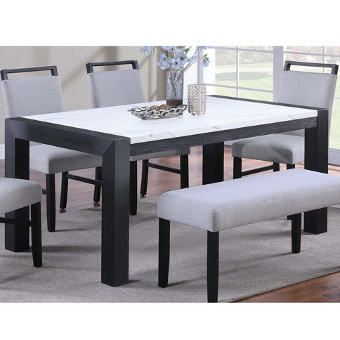 Dining Table - Charcoal / White / Charcoal