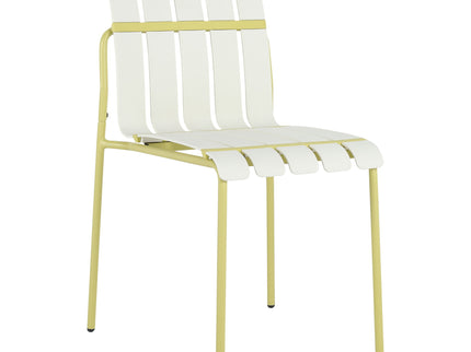 4 Piece Set Of Modern Color Block Designed Single Chairs