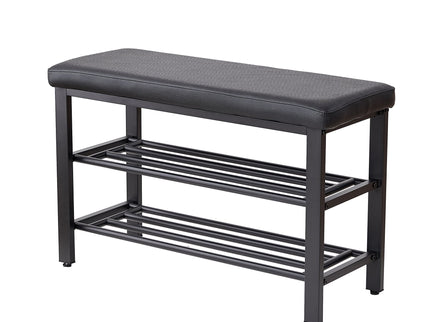 Shoe Bench With Cushion, Storage Seat For Entryway