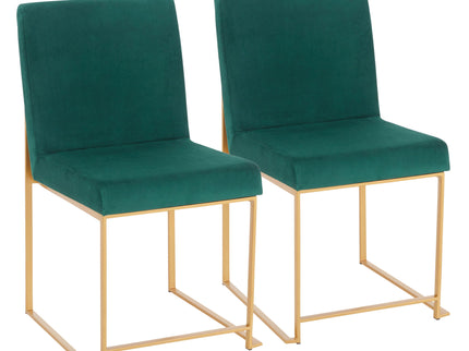 Fuji - Contemporary Stylish Frame, High Back Dining Chair (Set of 2)