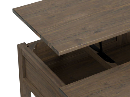 Ela - Lift Top Coffee Table - Smoky Brown