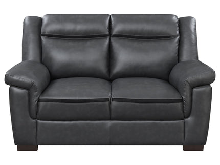 Borden - 2 Piece Living Room Set With Smooth Upholstery - Gray