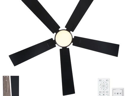 Reversible Motor Integrated LED Dimmable Ceiling Fan With Light