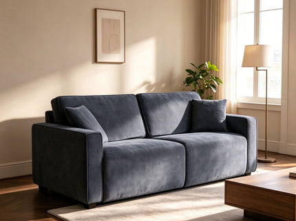 2 Seater Pull Out Sofa Bed, Modern Convertible Sleeper