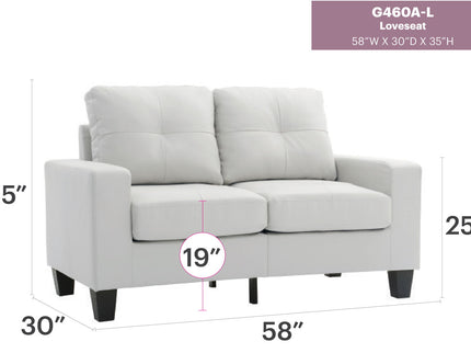Newbury - Track Arm Loveseat For Cozy Spaces