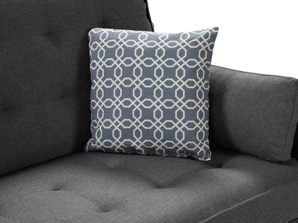 William - Sleeper Sofa With 2 USB Charging Ports And 4 Accent Pillows - Gray