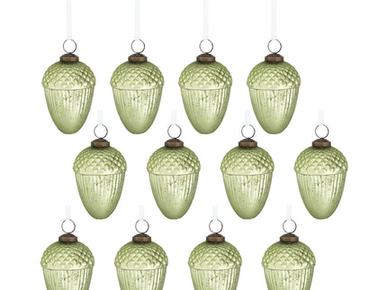 Tear Drop Ornament, Decorative Hanging Christmas Tree Ornaments For Holiday Party Decorations (Set of 12)