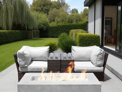 Outdoor Elegance Conversation Set With Fire Pit