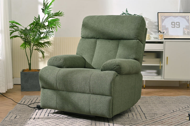 Oversized Power Lift Recliner Chai With Remote Control, Side Pocket, Spacious Seat