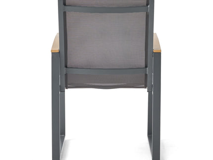 Aresha - Metal Outdoor Dining Armchair (Set of 2) - Gray