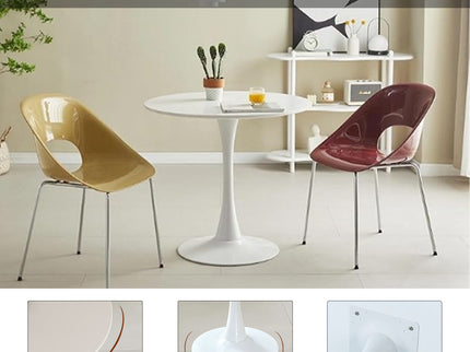 Round Dining Table With Tulip Style Base