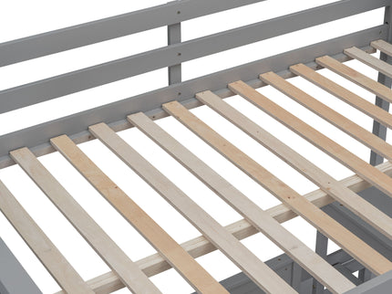Full Over Full Bunk Bed With Desk