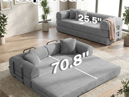 Convertible Sofa Bed With Removable Pillows
