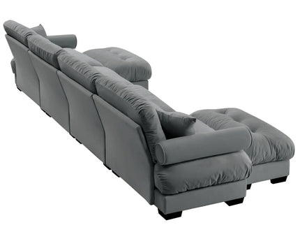 Super Comfort Oversized Modular Sectional Sofa With Movable Ottoman