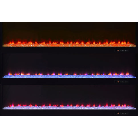 TV Stand Fireplace Console With Bluetooth Speaker