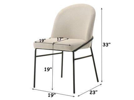 Lark - Side Chair (Set of 2) - Black / Cream