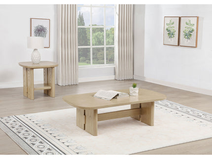 Kimpton - 2 Piece Coastal Coffee And End Table Set - Beige