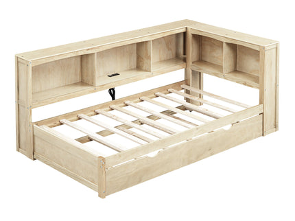 Daybed With Trundle, Storage Cabinets, USB Ports