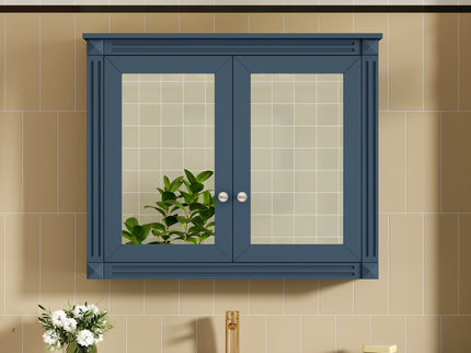 Wall-Mounted Medicine Cabinet With 2 Mirrors, Adjustable Shelves