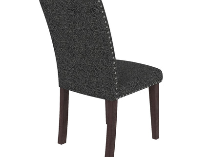 Upholstered Dining Chair With High Back Design (Set of 2)