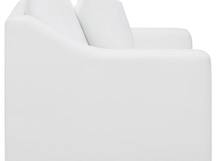 Chelan - Upholstered Sloped Arm Accent Chair - White