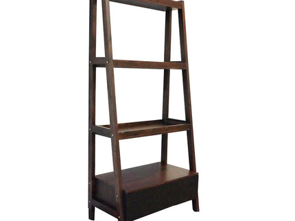 Ladder Shelf, Ladder Style Display Shelf - Natural Wood / Brown