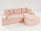Pink / Right Arm Facing Chaise