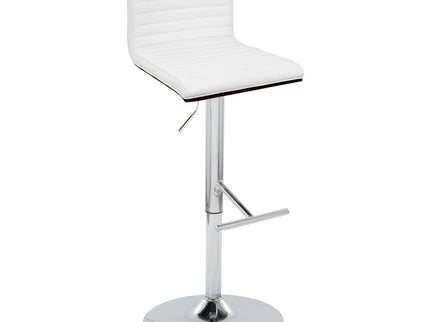 Mason - Contemporary Adjustable Barstool & Swivel With Straight T Footrest (Set of 2)