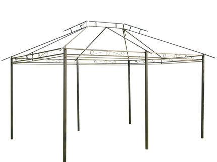 Outsunny - Patio Gazebo, Outdoor Gazebo Canopy Shelter With Curtains, Vented Roof, Steel Frame For Garden, Lawn, Backyard And Deck, - Sage Gray
