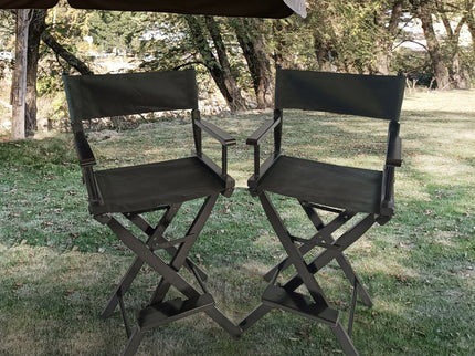 Casual Home Director's Chair, Foldable Style, Suitable For Adults (Set of 2) - Black