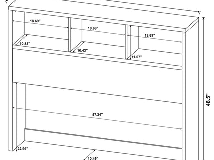 Geary - Bookcase Headboard With Open Cubbies