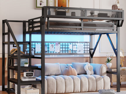 Loft Bed With Stairs And Storage
