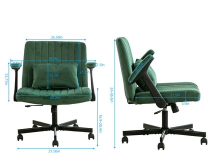 Criss Cross Armrest Office Chair With Wheels