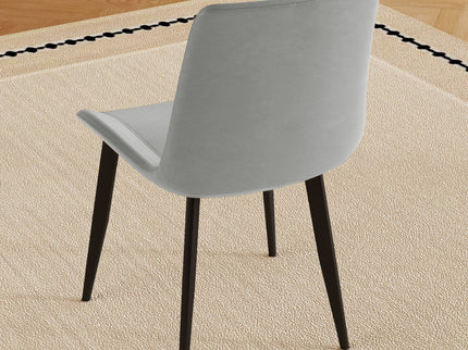 Modern Dining Chair With Carbon Steel Legs