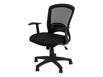 Office Chair, Adjustable Height, Swivel, Ergonomic, Armrests, Mesh - Black