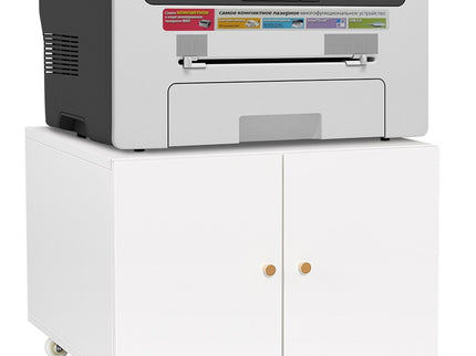 Office Furniture Copier Cabinet 2 Door Steel Copier Stand Mobile Pedestal File Printer Stand