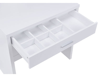 Walsh - Makeup Vanity Table With Mirror And Stool - White