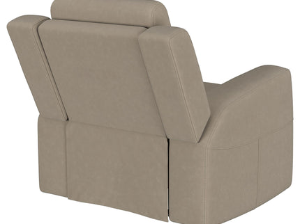 Slater - Upholstered Recliner Chair With Manual Recline - Taupe