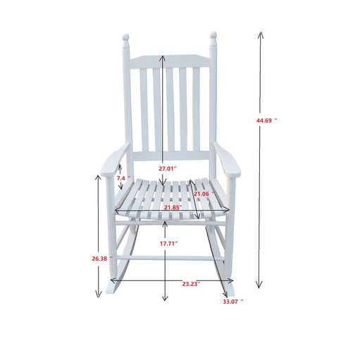 Wooden Porch Rocker Chair, Without Mat