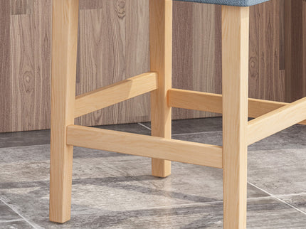 Vienna - Contemporary Fabric Tufted & Wingback Counter Stools (Set of 2)