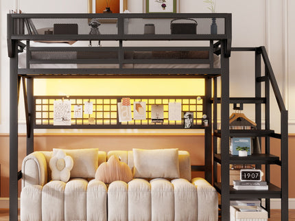Loft Bed With Stairs And Storage