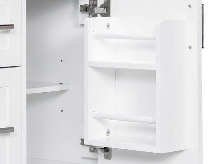Modern Bathroom Vanity With Sink, Flip Drawer & 2 Drawers, Soft Close Hinges, Adjustable Shelf