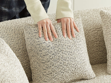 Curved Sectional Sofa With 6 Pillows