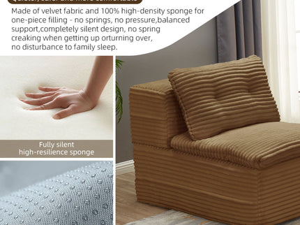 Multi Functional Sectional Sofa Bed With Independent Chaise Lounge And Functional Blanket