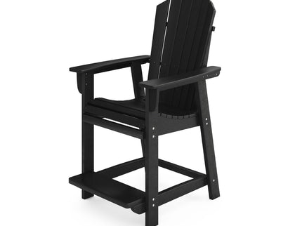 Adirondack Style Counter Chair Stylish HDPE Poly Lumber For Dining, Patio, And Garden Comfort