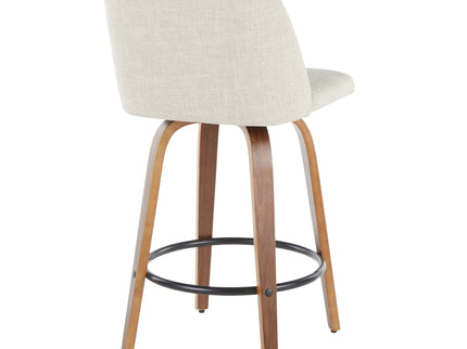 Toriano - Mid-Century Modern Counter Stool (Set of 2)