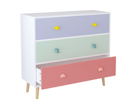 3 Drawer Dresser, Storage Cabinet With Anti Tip Safety